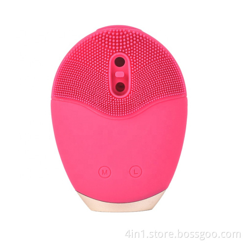 Electric Facial Cleansing Silicone Brush Ultrasonic Cleaner